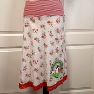 Fornarina Cotton Swan Skirt
